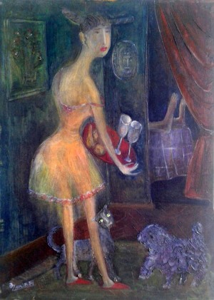 05.MEETIINC2013year oil on canvas 50x70 cm3500$ by ZAKIR AHMEDOV